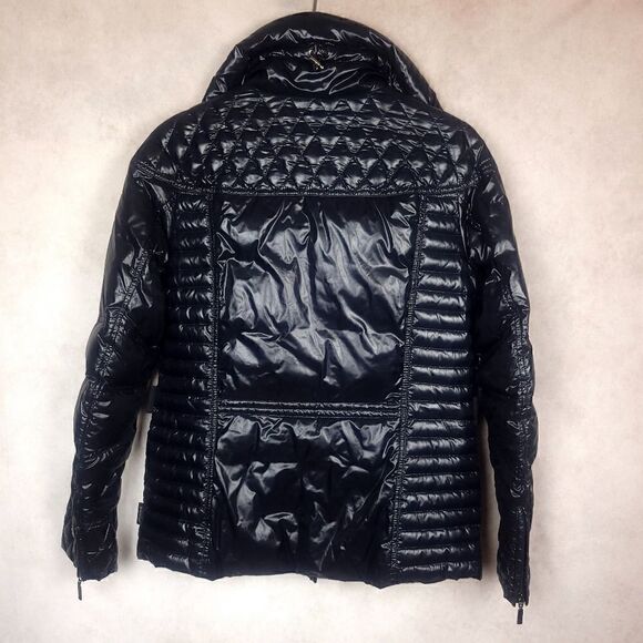 Moncler Ladies Magritte Black Diamond Quilted Down Puffer Jacket size 3 M/L - Picture 2 of 13